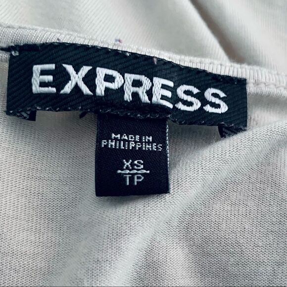 Express Neon Yellow & Tan Striped Tank Top Size XS - Picture 4 of 7